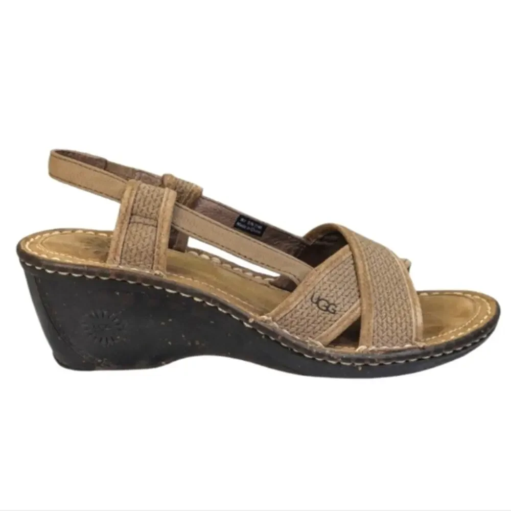 UGG Mayley Sandals Size 7  EUC $130  S3426